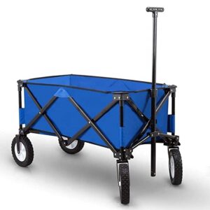 Outdoor Supermarket Portable Folding Cart Wagon Trolly With Canopy