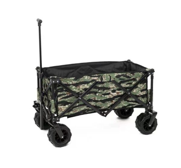 150lb Compact Folding Yard Garden Beach Wagon With Wide Wheel T handle O Handle - Image 4