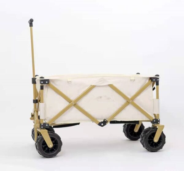 150lb Compact Folding Yard Garden Beach Wagon With Wide Wheel T handle O Handle - Image 5