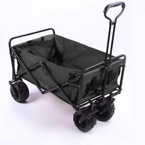 Heavy Duty Hot Sell Beach Folding Wagon With Wide Wheel Telescopic Handle - Image 5