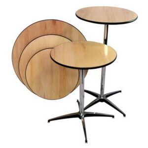 24 in. 30 in. 36 in. Round and Square Cocktail High Top Bar Table