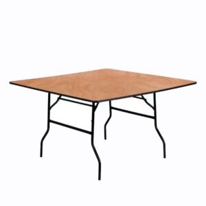 72" 60" 48" Square Wood Folding Catering Table For Wedding Banquet Event