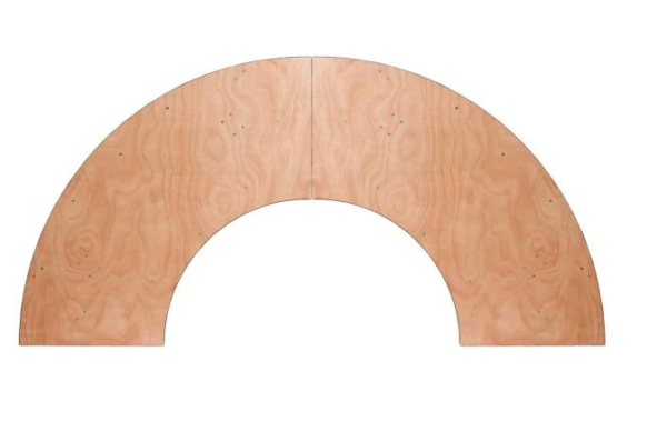 Rental S Shaped Sector Half Moon Romantic Wedding Church Banquet Table 72" 60" 48" - Image 4