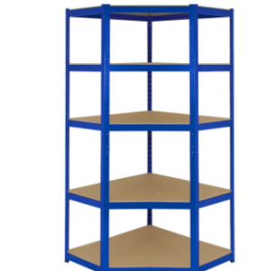 3 Tier 5 Tier Boltless Red Blue Powder Coated Corner Home Garage Storage Shelf