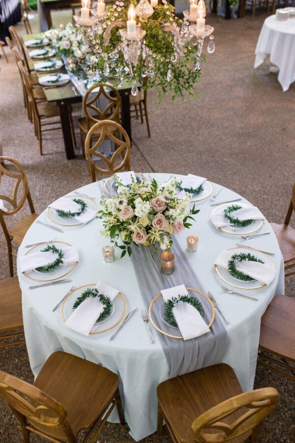 8ft 6ft 76in. Round Wooden Top Banquet Wedding Foldable Table - Image 4